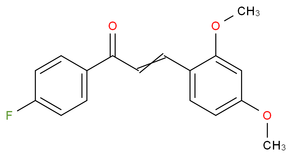 2,4-Dimethoxy-4'-fluorochalcone 97%_Molecular_structure_CAS_)