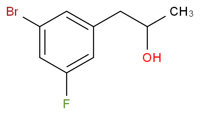 1-(3-bromo-5-fluorophenyl)propan-2-ol_Molecular_structure_CAS_)
