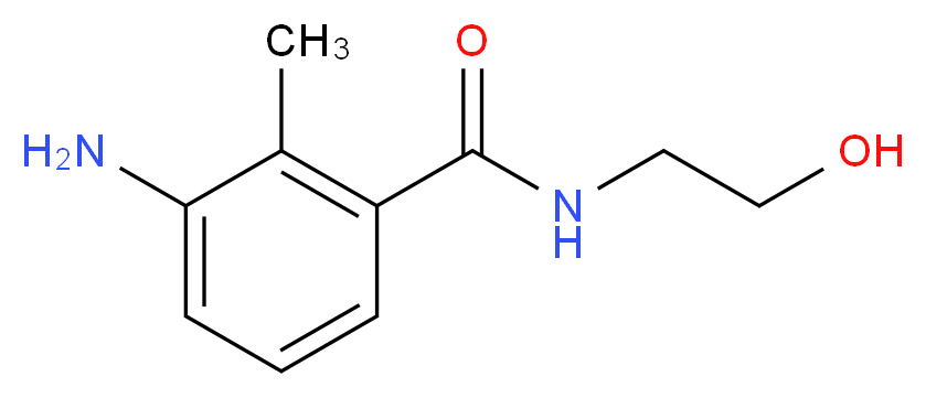 3-amino-N-(2-hydroxyethyl)-2-methylbenzamide_Molecular_structure_CAS_)