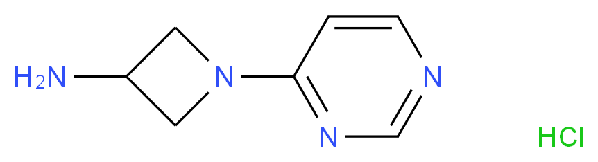 1-(pyrimidin-4-yl)azetidin-3-amine hydrochloride_Molecular_structure_CAS_)