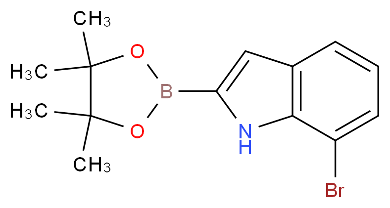 7-Bromo-2-(4,4,5,5-tetramethyl-1,3,2-dioxaborolan-2-yl)-1H-indole_Molecular_structure_CAS_1072812-23-7)