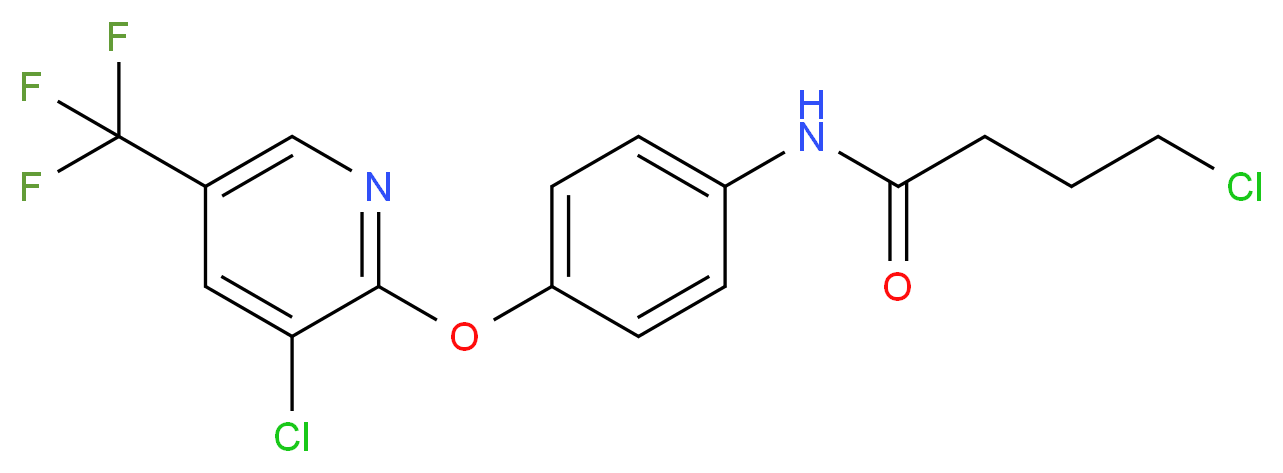 2-[4-(Chlorobutyrylamino)phenoxy]-3-chloro-5-(trifluoromethyl)pyridine 97%_Molecular_structure_CAS_)