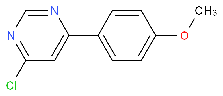 4-chloro-6-(4-methoxyphenyl)pyrimidine_Molecular_structure_CAS_)