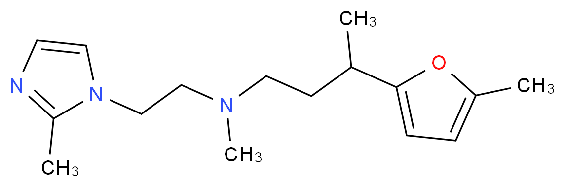 N-methyl-3-(5-methyl-2-furyl)-N-[2-(2-methyl-1H-imidazol-1-yl)ethyl]butan-1-amine_Molecular_structure_CAS_)