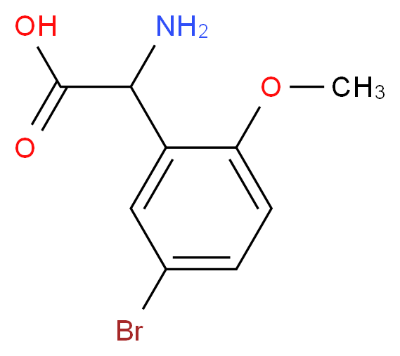 2-amino-2-(5-bromo-2-methoxyphenyl)acetic acid_Molecular_structure_CAS_)