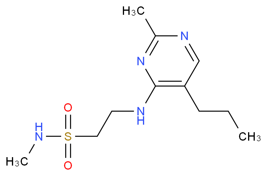 N-methyl-2-[(2-methyl-5-propylpyrimidin-4-yl)amino]ethanesulfonamide_Molecular_structure_CAS_)