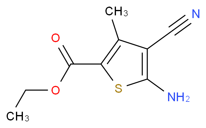 Ethyl 5-amino-4-cyano-3-methyl-2-thiophenecarboxylate_Molecular_structure_CAS_)