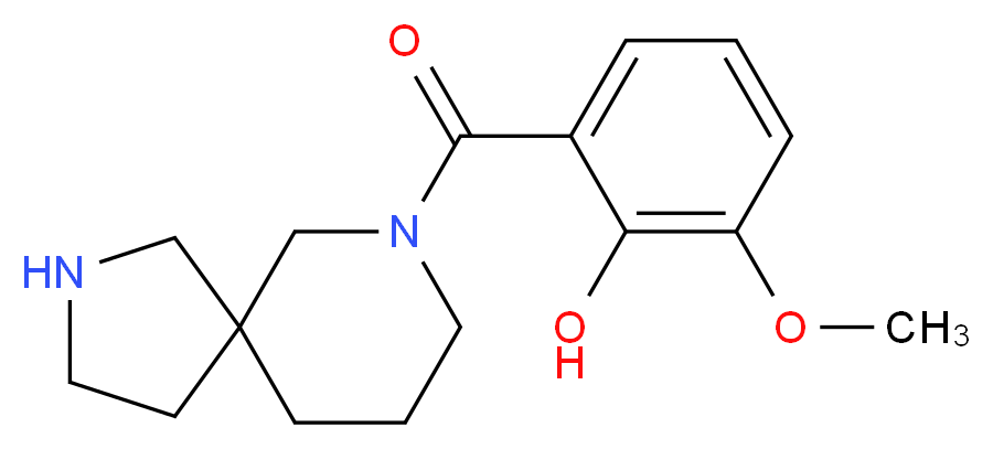 2-(2,7-diazaspiro[4.5]dec-7-ylcarbonyl)-6-methoxyphenol_Molecular_structure_CAS_)