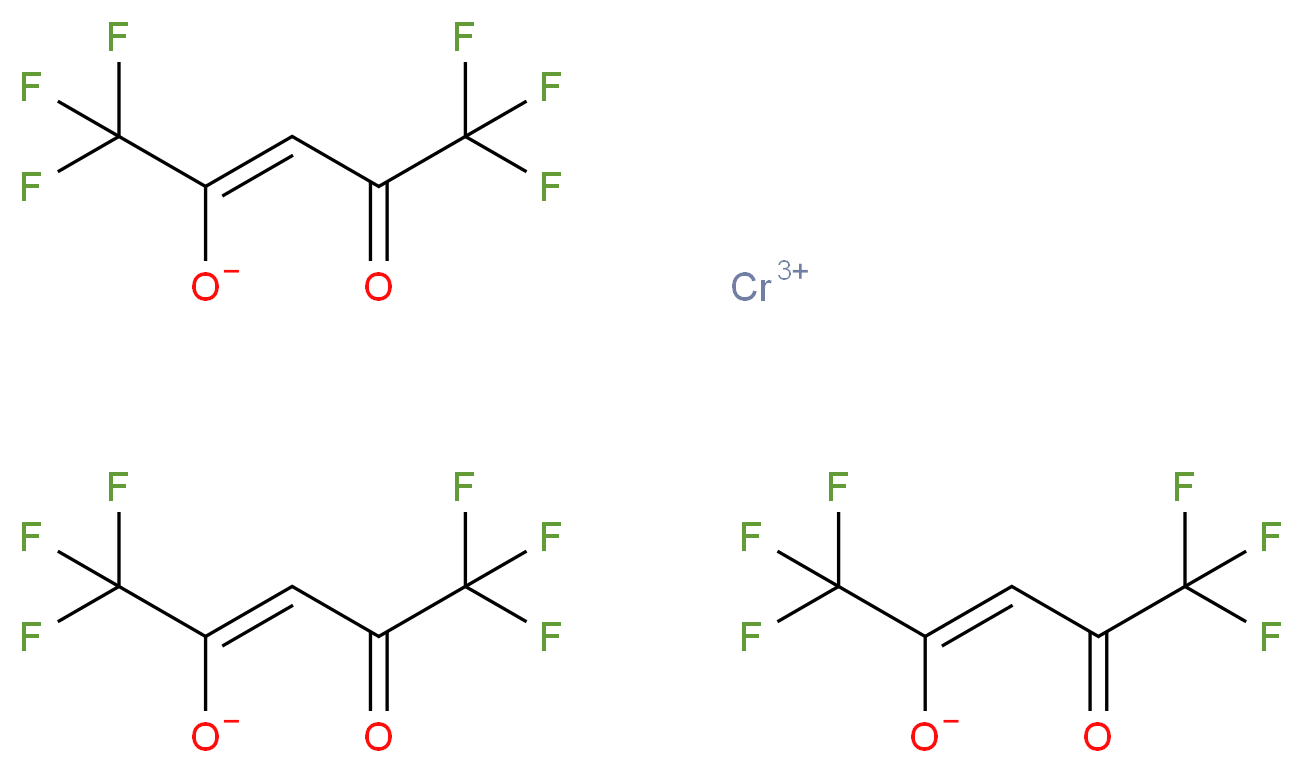Chromium(III) hexafluoro-2,4-pentanedionate_Molecular_structure_CAS_14592-80-4)