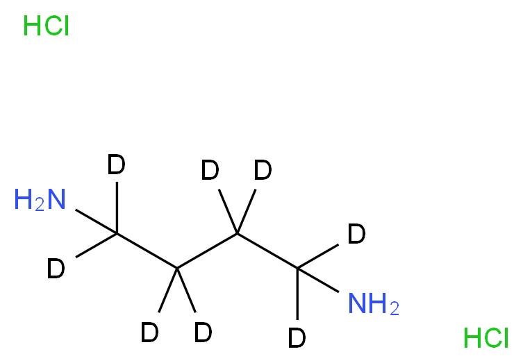 1,4-Diamino(butane-d8) dihydrochloride_Molecular_structure_CAS_284665-22-1)