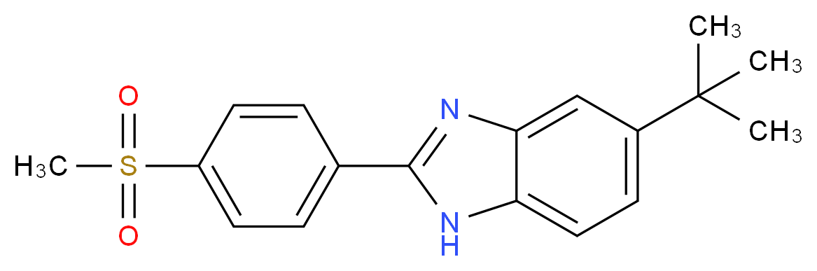5-tert-butyl-2-[4-(methylsulfonyl)phenyl]-1H-benzimidazole_Molecular_structure_CAS_)
