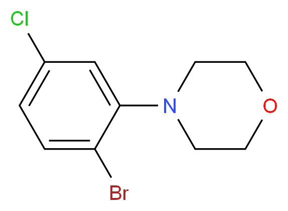 4-(2-Bromo-5-chlorophenyl)morpholine_Molecular_structure_CAS_1257665-20-5)