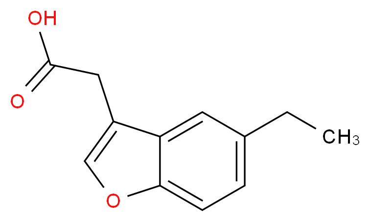(5-Ethyl-1-benzofuran-3-yl)acetic acid_Molecular_structure_CAS_)