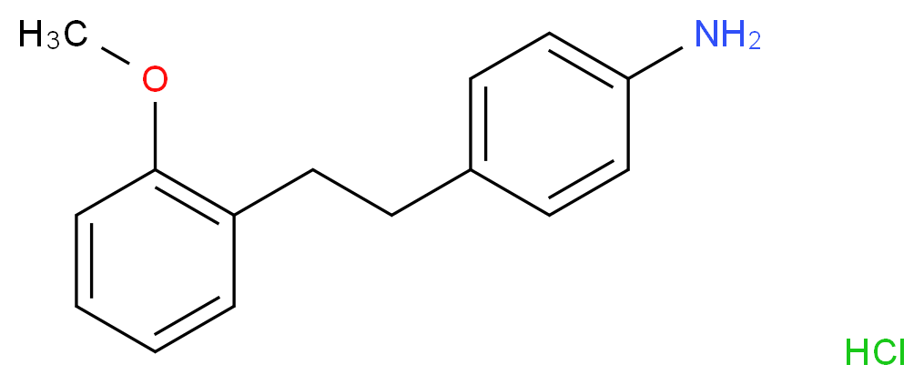 {4-[2-(2-Methoxyphenyl)ethyl]phenyl}amine hydrochloride_Molecular_structure_CAS_1185296-91-6)
