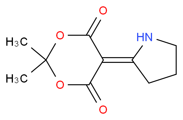 2,2-Dimethyl-(2-tetrahydropyrrolydinene)-1,3-dioxane-4,6-dione_Molecular_structure_CAS_70912-52-6)