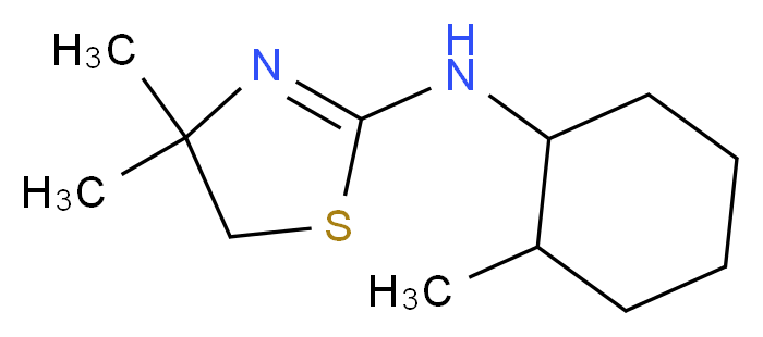 (4,4-Dimethyl-4,5-dihydro-thiazol-2-yl)-(2-methyl-cyclohexyl)-amine_Molecular_structure_CAS_)