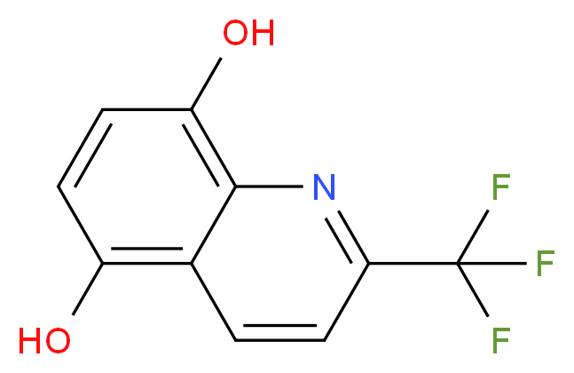2-(TrifluoroMethyl)quinoline-5,8-diol_Molecular_structure_CAS_41192-41-0)