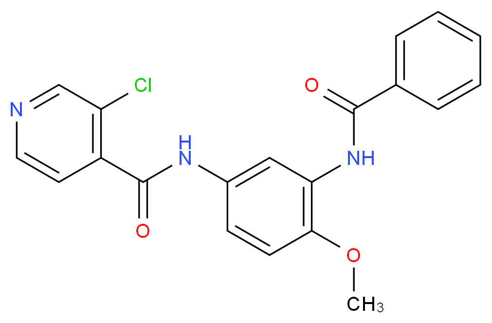 N-[3-(benzoylamino)-4-methoxyphenyl]-3-chloroisonicotinamide_Molecular_structure_CAS_)