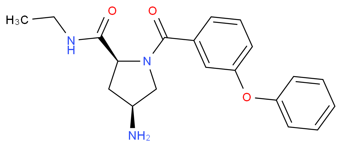 (2S,4S)-4-amino-N-ethyl-1-(3-phenoxybenzoyl)pyrrolidine-2-carboxamide_Molecular_structure_CAS_)