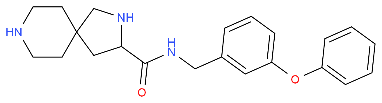 N-(3-phenoxybenzyl)-2,8-diazaspiro[4.5]decane-3-carboxamide_Molecular_structure_CAS_)