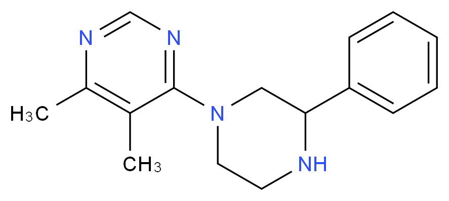 4,5-dimethyl-6-(3-phenylpiperazin-1-yl)pyrimidine_Molecular_structure_CAS_)