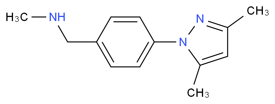 4-(3,5-dimethyl-1H-pyrazol-1-yl)-N-methylbenzylamine_Molecular_structure_CAS_937796-07-1)