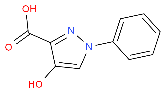 4-hydroxy-1-phenyl-1H-pyrazole-3-carboxylic acid_Molecular_structure_CAS_)