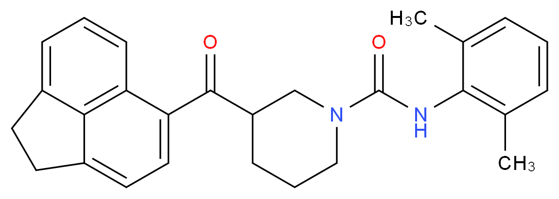 3-(1,2-dihydro-5-acenaphthylenylcarbonyl)-N-(2,6-dimethylphenyl)-1-piperidinecarboxamide_Molecular_structure_CAS_)