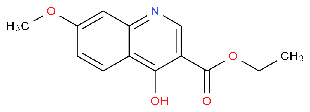Ethyl 4-hydroxy-7-methoxyquinoline-3-carboxylate_Molecular_structure_CAS_)