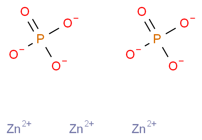 Zinc phosphate (ortho), Puratronic&reg;_Molecular_structure_CAS_7779-90-0)
