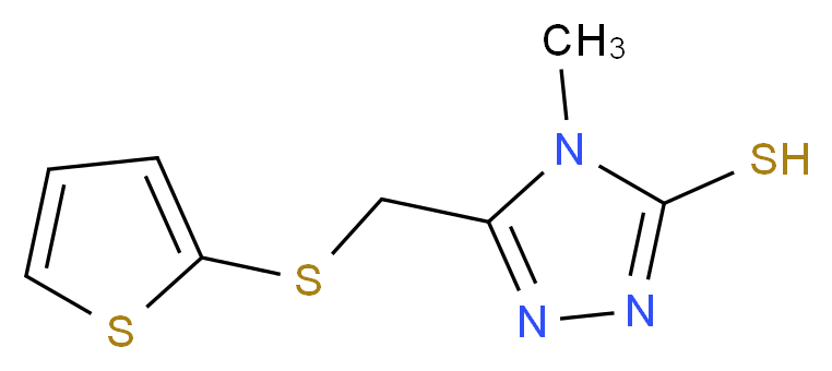 4-methyl-5-[(2-thienylthio)methyl]-4H-1,2,4-triazole-3-thiol_Molecular_structure_CAS_448947-84-0)
