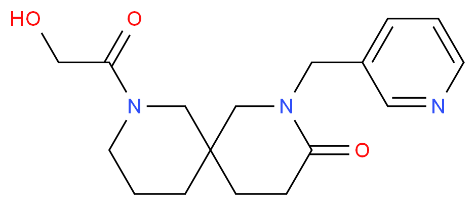 8-glycoloyl-2-(3-pyridinylmethyl)-2,8-diazaspiro[5.5]undecan-3-one_Molecular_structure_CAS_)