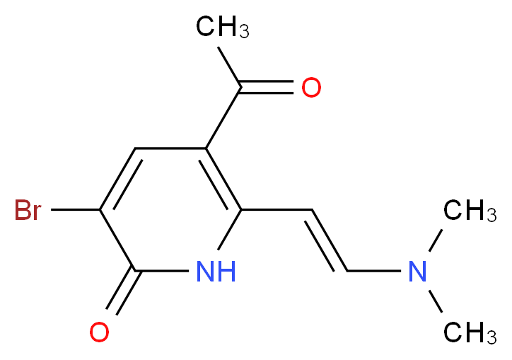 5-Acetyl-3-bromo-6-[(E)-2-(dimethylamino)ethenyl]-2(1H)-pyridinone_Molecular_structure_CAS_)