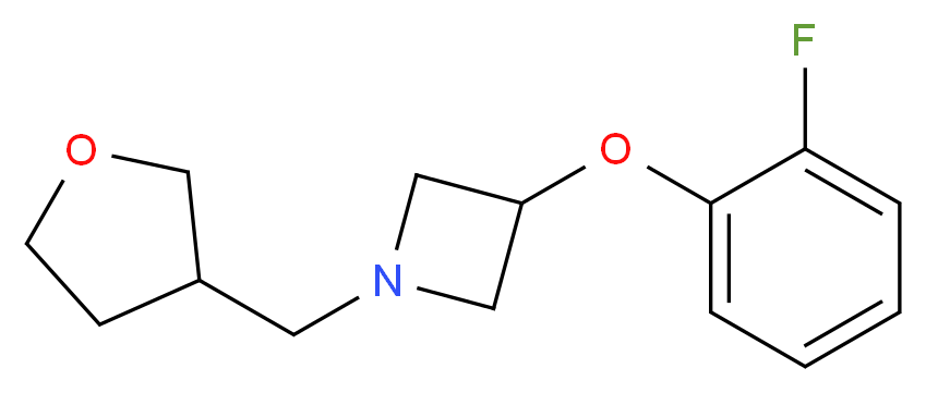 3-(2-fluorophenoxy)-1-(tetrahydrofuran-3-ylmethyl)azetidine_Molecular_structure_CAS_)
