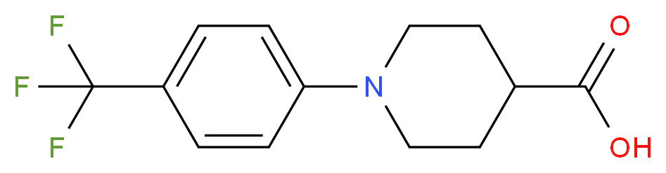 1-(4-Trifluoromethylphenyl)piperidine-4-carboxylic acid_Molecular_structure_CAS_607354-69-8)