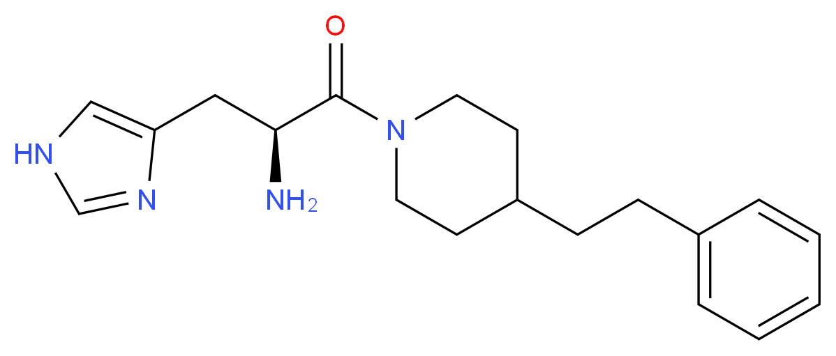 (2S)-3-(1H-imidazol-4-yl)-1-oxo-1-[4-(2-phenylethyl)-1-piperidinyl]-2-propanamine_Molecular_structure_CAS_)