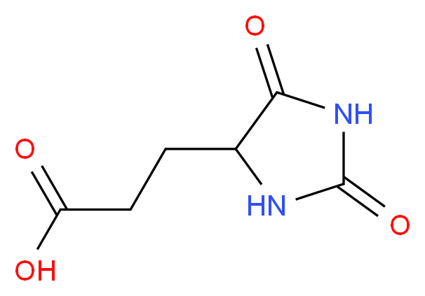 3-(2,5-dioxoimidazolidin-4-yl)propanoic acid_Molecular_structure_CAS_5624-26-0)