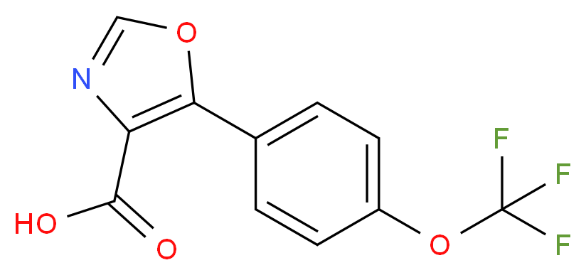 5-[4-(Trifluoromethoxy)phenyl]-1,3-oxazole-4-carboxylic acid_Molecular_structure_CAS_)