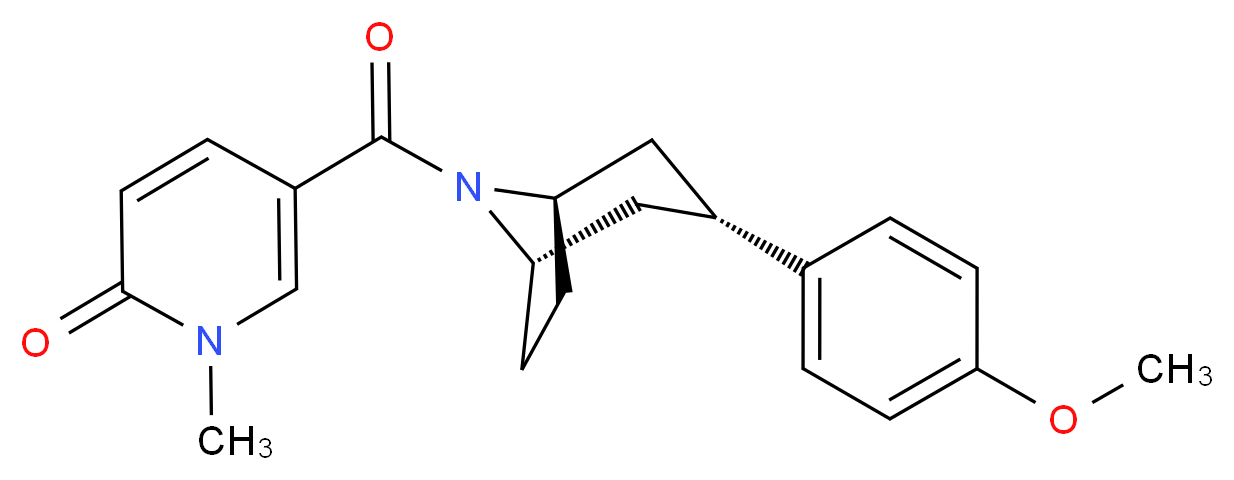 5-{[(3-endo)-3-(4-methoxyphenyl)-8-azabicyclo[3.2.1]oct-8-yl]carbonyl}-1-methyl-2(1H)-pyridinone_Molecular_structure_CAS_)