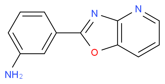 (3-[1,3]oxazolo[4,5-b]pyridin-2-ylphenyl)amine_Molecular_structure_CAS_52333-90-1)