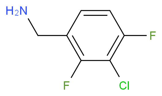 3-Chloro-2,4-difluorobenzylamine_Molecular_structure_CAS_886761-65-5)