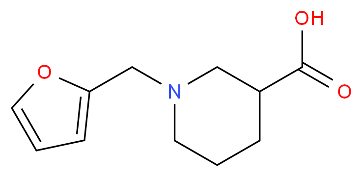 1-(2-furylmethyl)piperidine-3-carboxylic acid_Molecular_structure_CAS_883542-33-4)