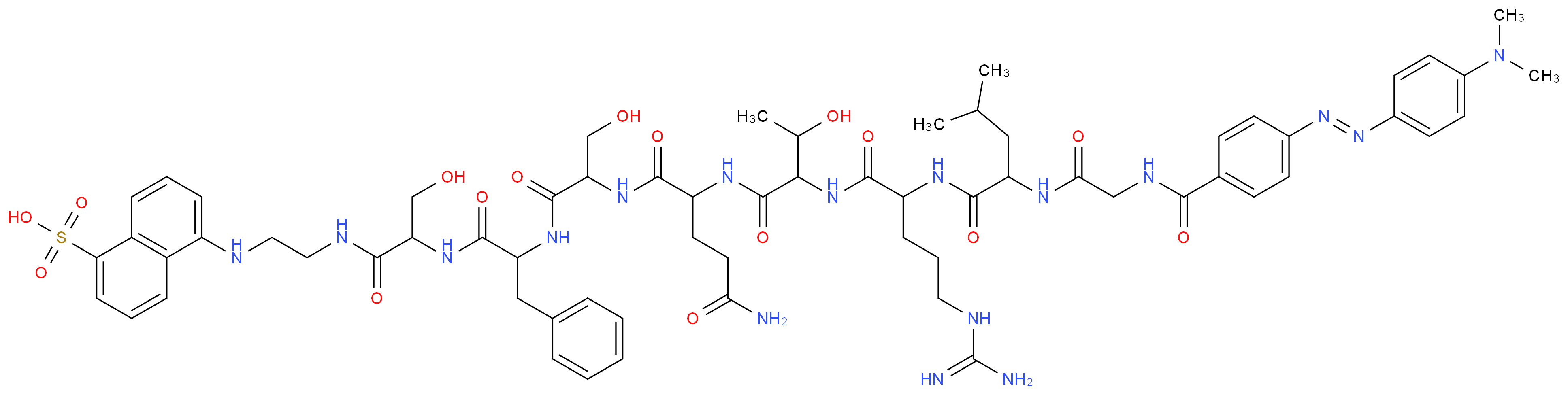 DABCYL-Gly-Leu-Arg-Thr-Gln-Ser-Phe-Ser-EDANS_Molecular_structure_CAS_145682-87-7)