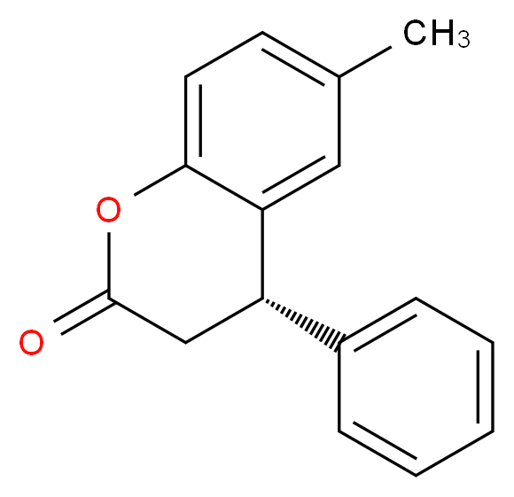 (4S)-6-Methyl-4-phenylchroman-2-one_Molecular_structure_CAS_349547-18-8)