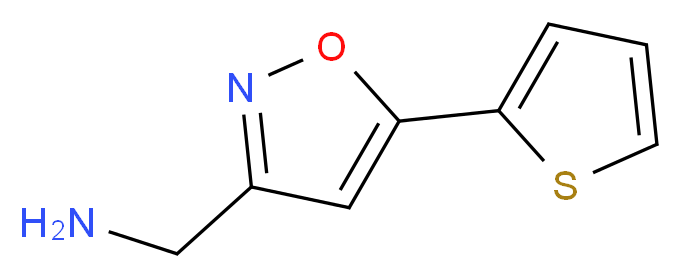 (5-Thien-2-ylisoxazol-3-yl)methylamine 95%_Molecular_structure_CAS_852180-45-1)