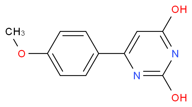 6-(4-Methoxyphenyl)pyrimidine-2,4-diol_Molecular_structure_CAS_)