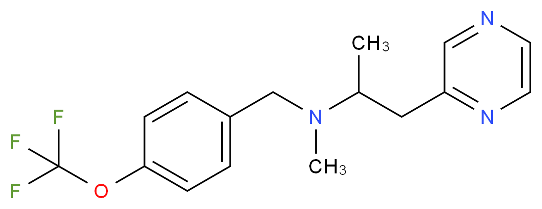 N-methyl-1-pyrazin-2-yl-N-[4-(trifluoromethoxy)benzyl]propan-2-amine_Molecular_structure_CAS_)