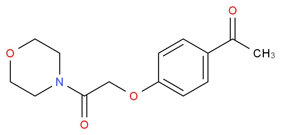 1-[4-(2-morpholin-4-yl-2-oxoethoxy)phenyl]ethanone_Molecular_structure_CAS_29942-00-5)