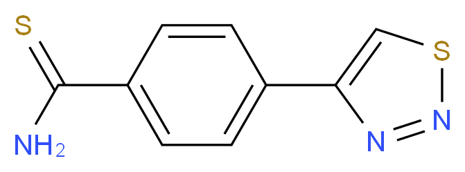 4-(1,2,3-thiadiazol-4-yl)benzene-1-carbothioamide_Molecular_structure_CAS_175205-52-4)