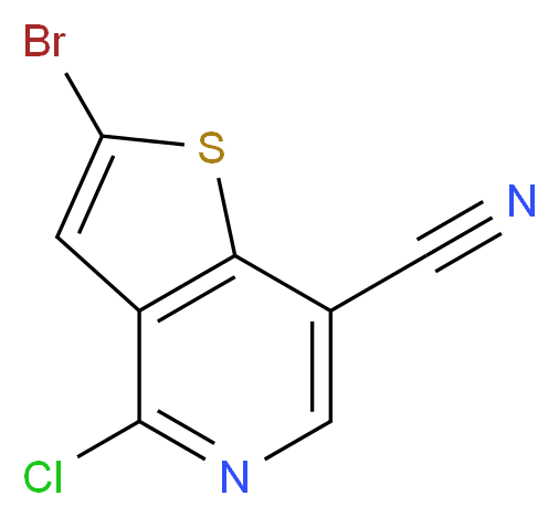 2-Bromo-4-chlorothieno[3,2-c]pyridine-7-carbonitrile_Molecular_structure_CAS_690635-43-9)